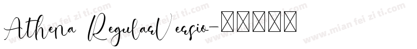 Athena RegularVersio字体转换